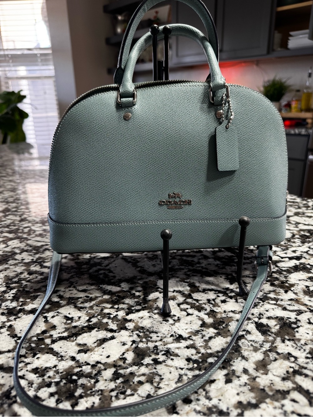 Coach Mint Green Mini Dome Satchel. Excellent condition.